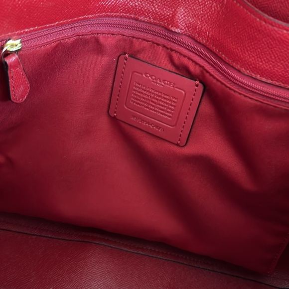 Coach Horse & Carriage Tote with Dot Print (Dimensions in photos) - Picture 4 of 7